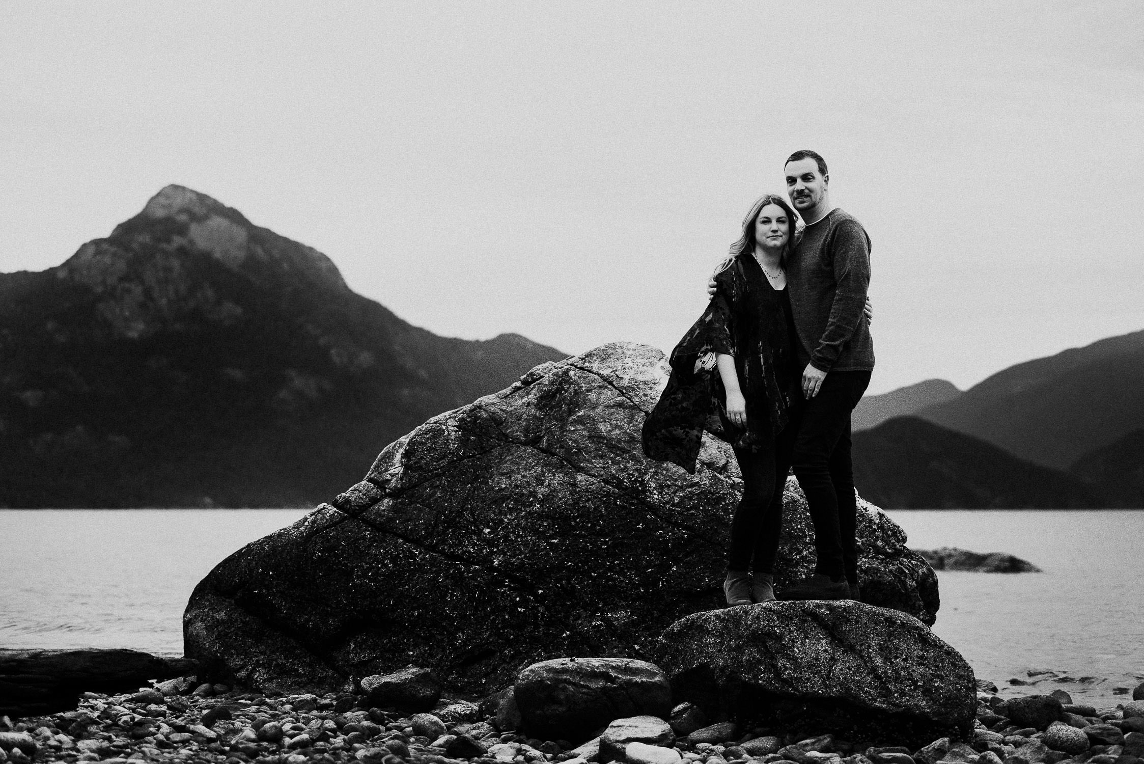 engagement photos at Porteau Cove Squamish BC, best Vancouver wedding photographer