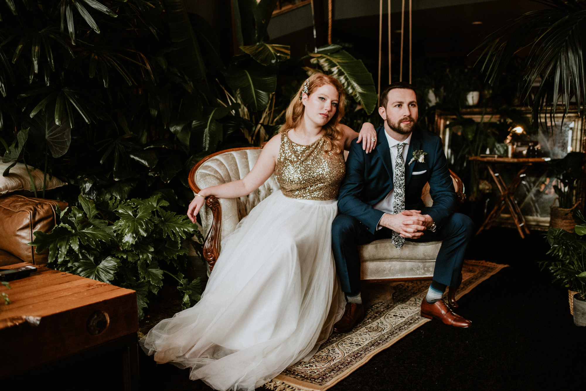 New Years Eve elopement at The Loft Garden Oasis in Vancouver